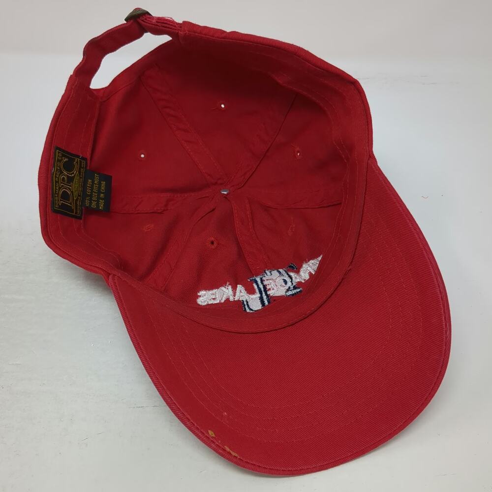Dorfman Pacific Terrace Lakes TL Red Baseball Cap One Size Slideback Cotton Hat - Picture 7 of 9